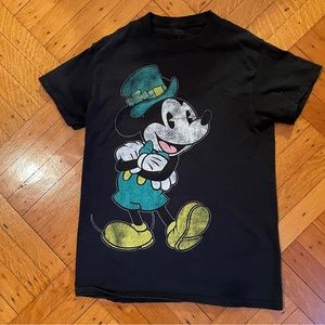Disney Irish Mickey Mouse Black Tee